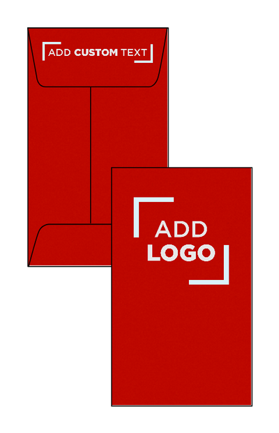 Red 24lb #3 Coin Envelopes (2 1/2 x 4 1/4)