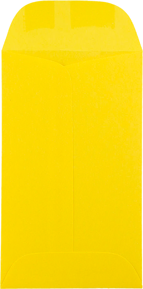Yellow 24lb #5 1/2 Coin Envelopes (3 1/8 x 5 1/2)
