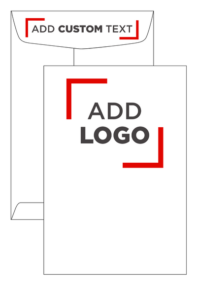 White 28lb 6 1/2 x 9 1/2 Open End Envelopes with Peel & Seal