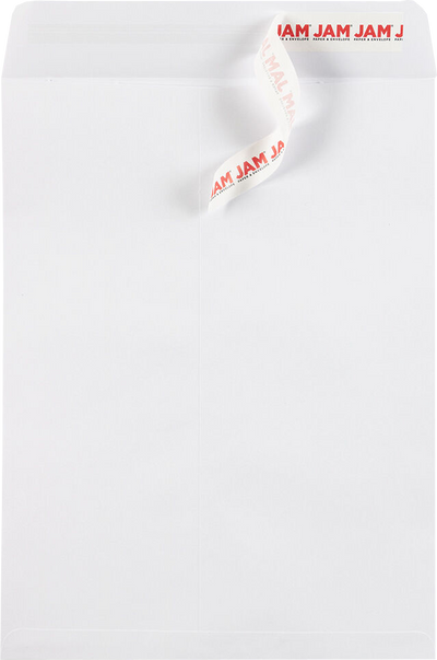 White 28lb 9 x 12 Open End Envelopes with Peel & Seal