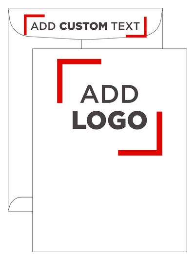 White 28lb 9 1/2 x 12 1/2 Open End Envelopes with Peel & Seal