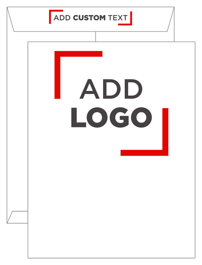 White 28lb 12 x 15 1/2 Open End Envelopes with Peel & Seal