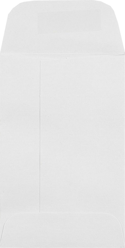 White 28lb #1 Coin Envelopes (2 1/4 x 3 1/2) with Peel & Seal