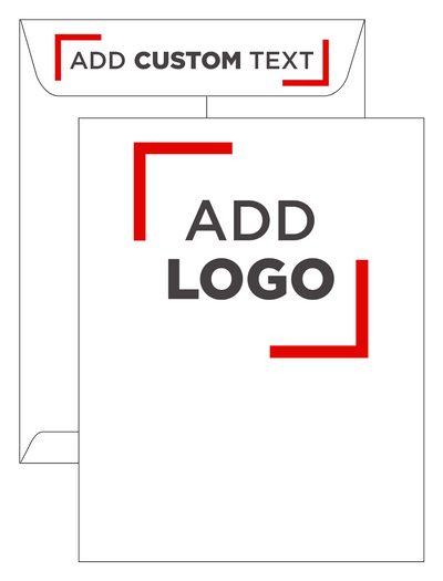 White 28lb 8 3/4 x 11 1/4 Open End Envelopes with Peel & Seal