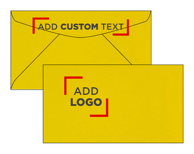 Pastel Canary Yellow 24lb #6 3/4 Regular Envelopes (3 5/8 x 6 1/2)