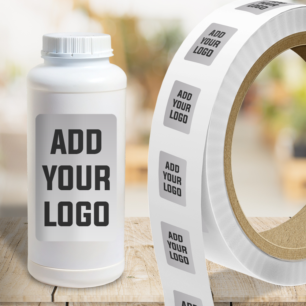 Matte Silver Foil 3 x 5 Inch Roll of Rectangle Labels - Durable