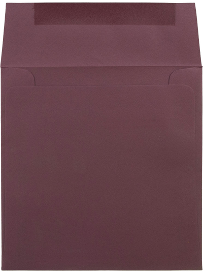 Burgundy Red 28lb 6 x 6 Square Envelopes