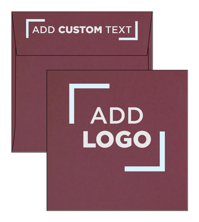 Burgundy Red 28lb 6 x 6 Square Envelopes