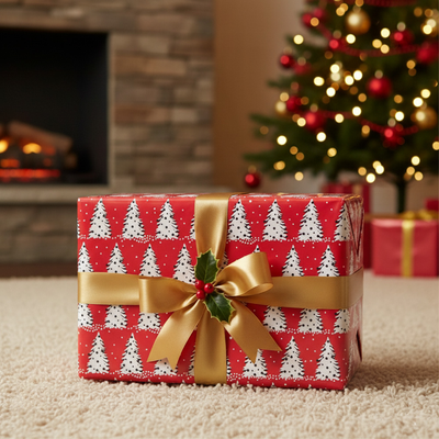 Shimmering Christmas Assorted Wrapping Paper Set (86.5 Sq Ft) - 4 Rolls