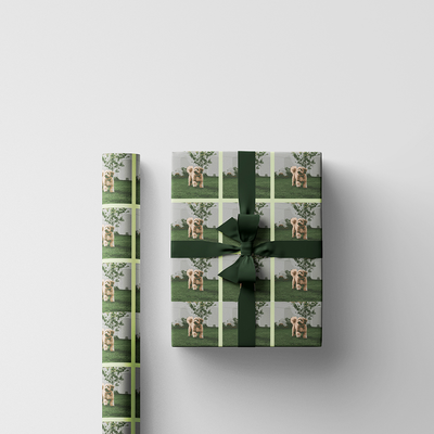 Custom Print Wrapping Paper 29 1/4" x 7' (17 Sq Ft) White Matte