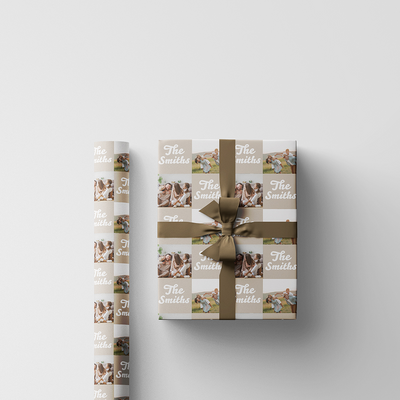 Custom Print Wrapping Paper 29 1/4" x 17 3/4' (43 Sq Ft) White Matte