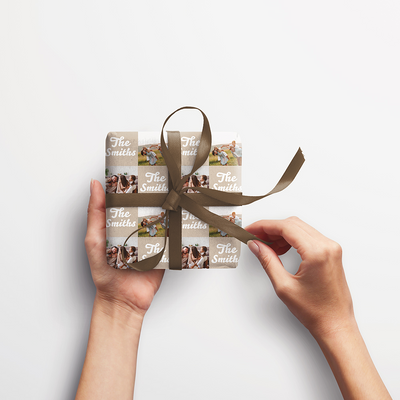 Custom Print Wrapping Paper Sheets 20" x 28" White Glossy - 5 Pack