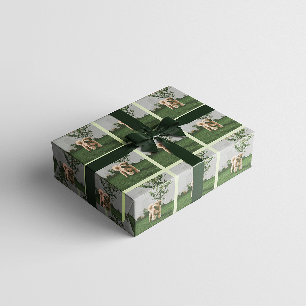 Custom Print Wrapping Paper Sheets 20" x 28" White Glossy - 5 Pack