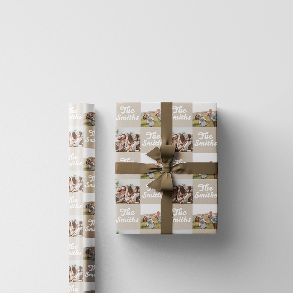 Custom Print Wrapping Paper 29 1/4" x 7' (17 Sq Ft) White Glossy