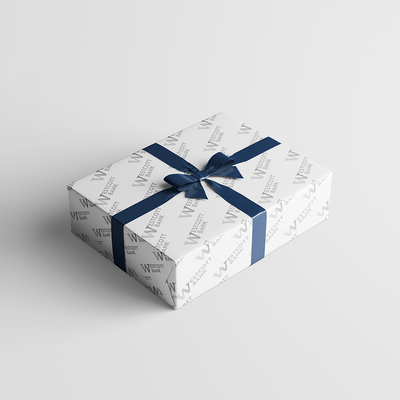 Custom Print Wrapping Paper 29 1/4" x 17 3/4' (43 Sq Ft) White Glossy