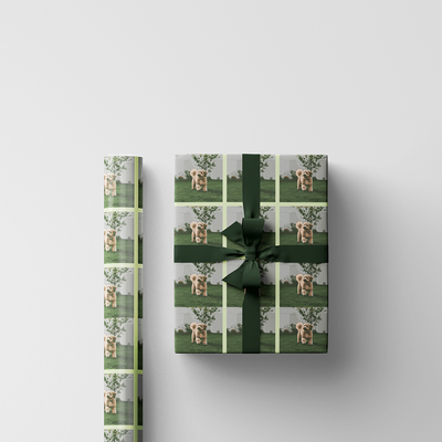Custom Print Wrapping Paper 29 1/4" x 17 3/4' (43 Sq Ft) White Glossy