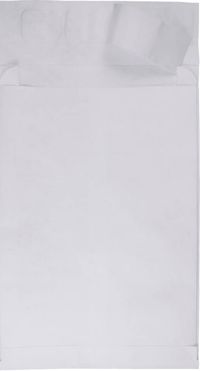White 14lb 10 x 13 x 2 Open End Envelopes with Peel & Seal