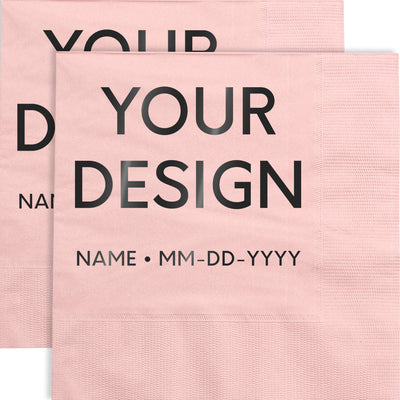 Blush Pink 6 1/2 x 6 1/2 Lunch Napkins