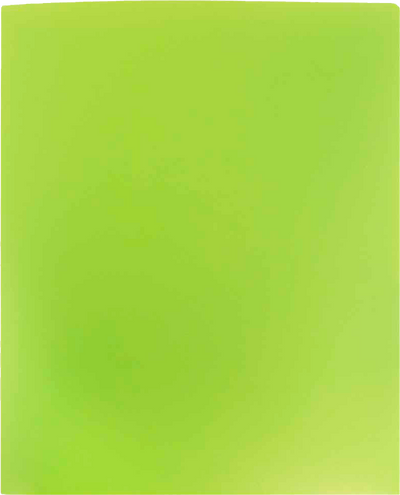 Lime Green 9 x 12 Plastic Heavy Duty Folders