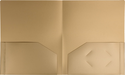 Gold 9 x 12 Plastic Heavy Duty Folders