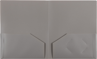 Assorted Business 9 x 12 Plastic Pop Folders - 6 Pack