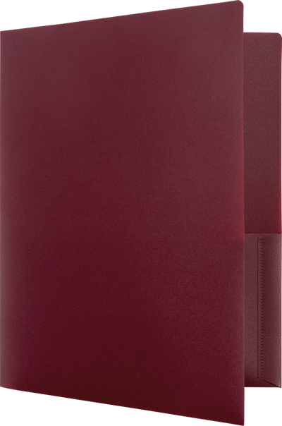 9 x 12 Plastic Heavy Duty Folders - 6 Pack - Assorted Professional