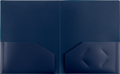 9 x 12 Plastic Heavy Duty Folders - 6 Pack - Assorted Professional