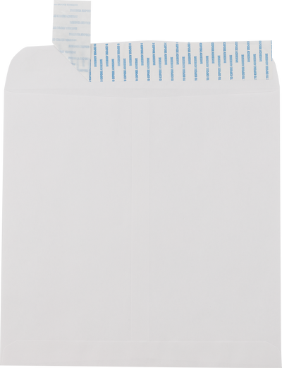 11 1/2 x 11 1/2 Square Envelopes with Peel & Seal - White 28lb