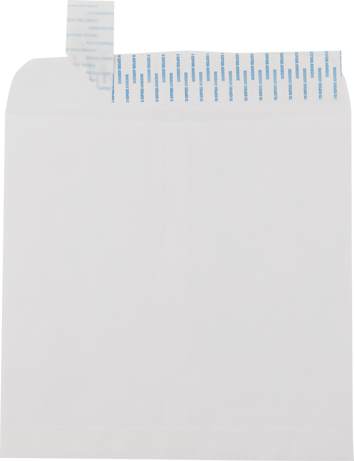 11 1/2 x 11 1/2 Square Envelopes with Peel & Seal - White 28lb