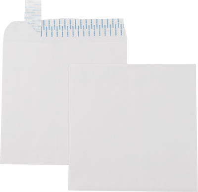 11 1/2 x 11 1/2 Square Envelopes with Peel & Seal - White 28lb
