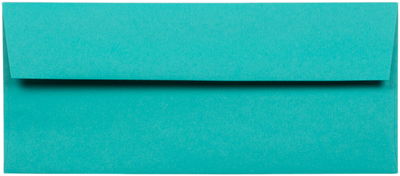 Sea Blue 24lb #10 Square Flap Envelopes (4 1/8 x 9 1/2)