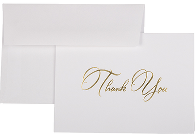 Elegant Thank You Card Set - 25 Pack
