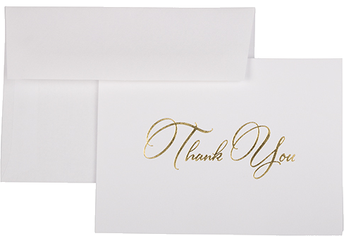 Elegant Thank You Card Set - 25 Pack
