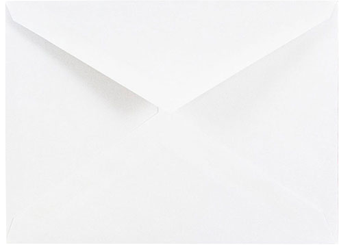 White 24lb Cougar 4 Bar V Flap Premium Envelopes (3 5/8 x 5 1/8)