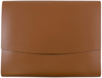 Brown 10 x 13 Leather Portfolios with Snap