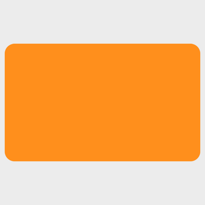 Neon Orange 1 1/2 x 2 1/2 Inch Roll of Rectangle Labels - Bright Adhesive