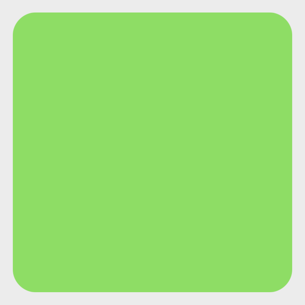 Neon Green 1 1/2 x 1 1/2 Inch Roll of Square Labels - Bright Adhesive