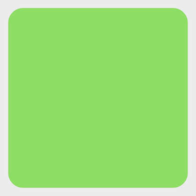 Neon Green 1 1/2 x 1 1/2 Inch Roll of Square Labels - Bright Adhesive