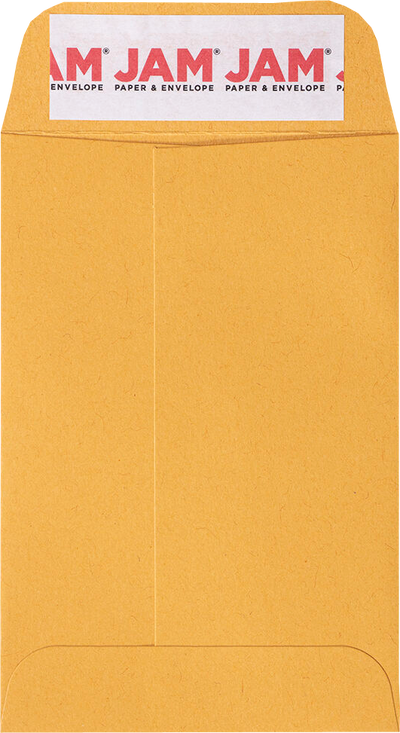 Brown Kraft 28lb #4 Coin Envelopes (3 x 4 1/2) with Peel & Seal