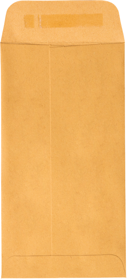 Brown Kraft 28lb #7 Coin Envelopes (3 1/2 x 6 1/2) with Peel & Seal
