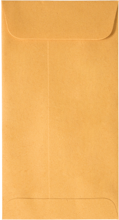 Brown Kraft 28lb #7 Coin Envelopes (3 1/2 x 6 1/2) with Peel & Seal