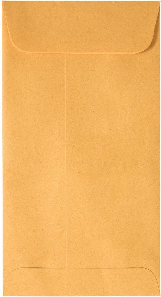 Brown Kraft 28lb #7 Coin Envelopes (3 1/2 x 6 1/2) with Peel & Seal