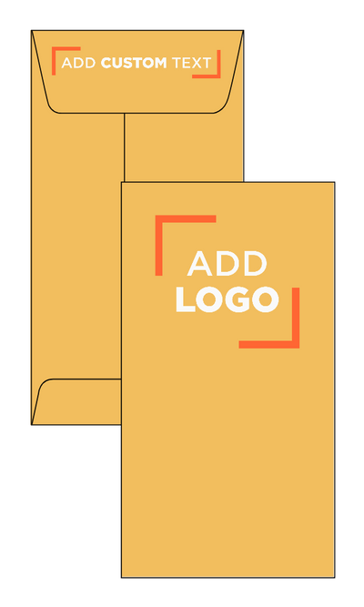 Brown Kraft 28lb #7 Coin Envelopes (3 1/2 x 6 1/2) with Peel & Seal