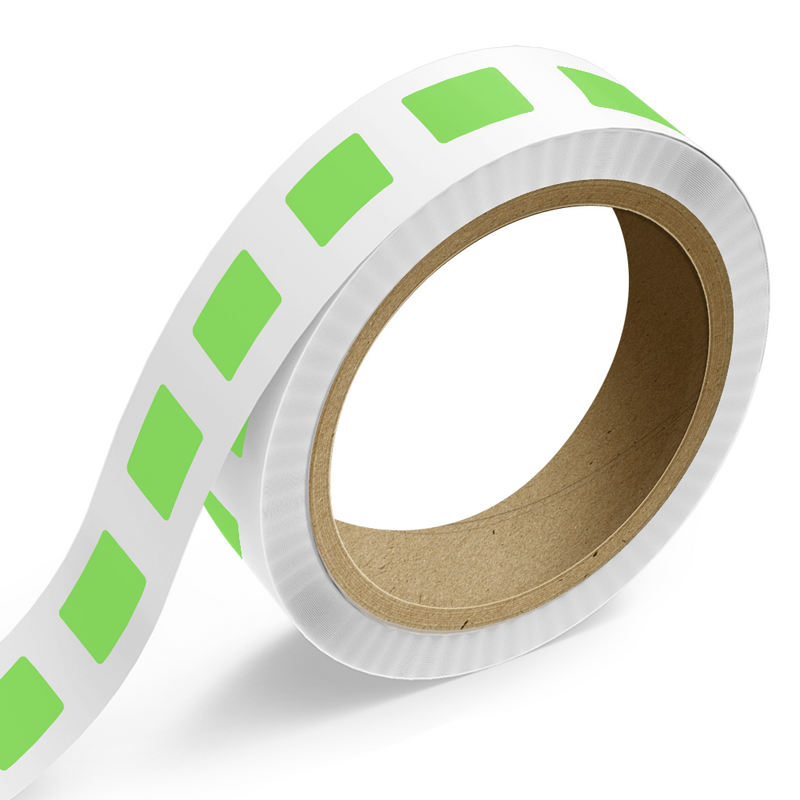 Neon Green Rectangle Labels 1 1/2 x 2 1/4 Inch - Smooth - Envelopes
