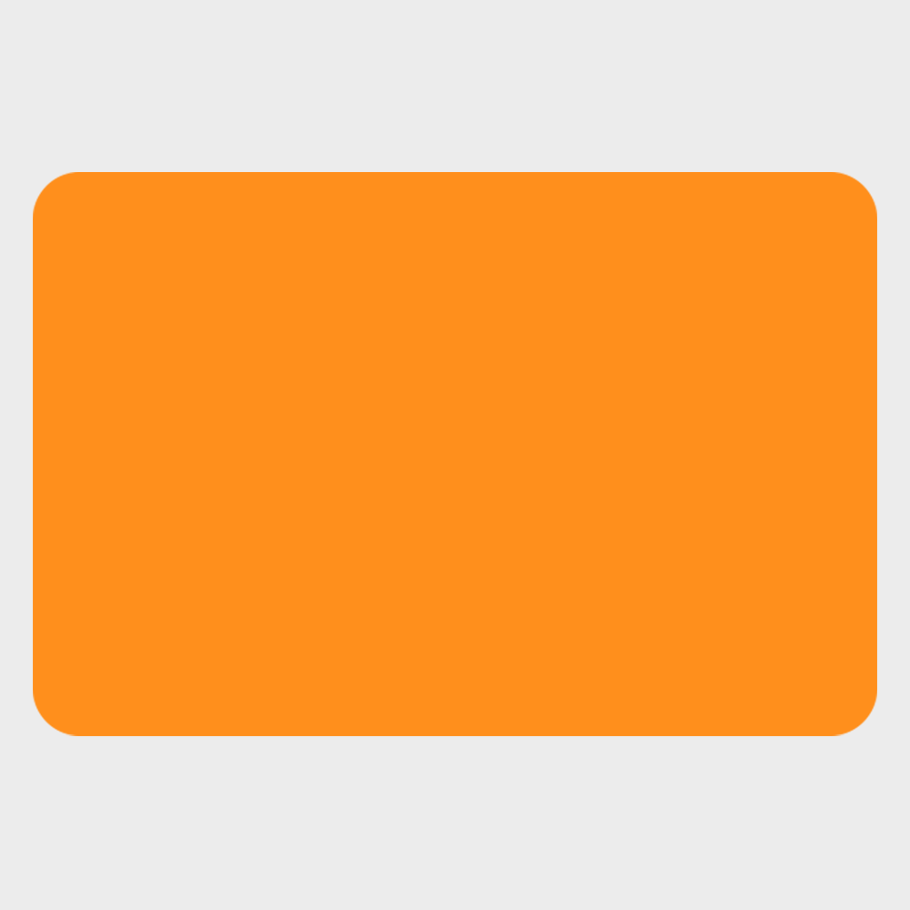 Neon Orange 1 1/2 x 2 1/4 Inch Roll of Rectangle Labels - Bright Adhesive