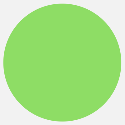 Neon Green 1 1/2 Inch Roll of Circular Round Labels - Bright Adhesive