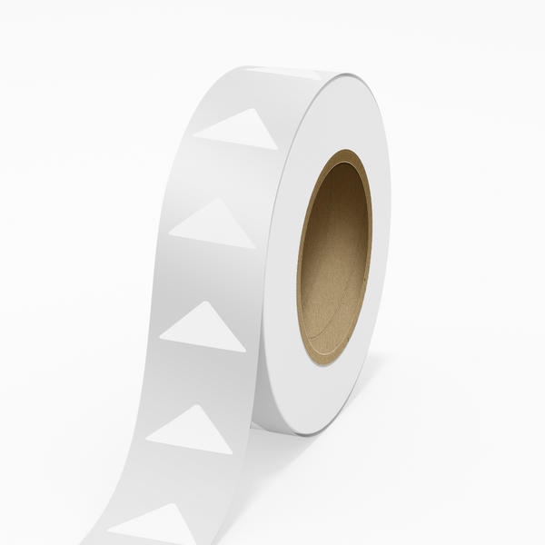1 1/4 x 2 1/2 Inch Triangle Clear Labels | Envelopes.com Exclusive