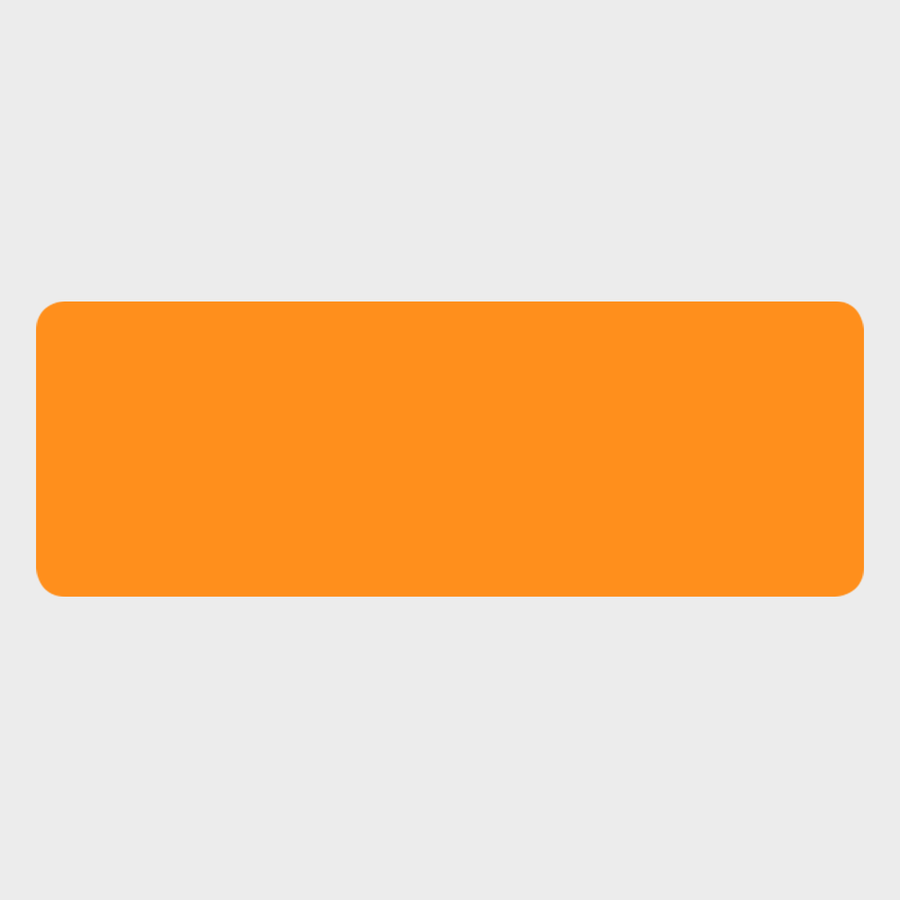 Neon Orange 1 1/4 x 3 1/2 Inch Roll of Rectangle Labels - Bright Adhesive