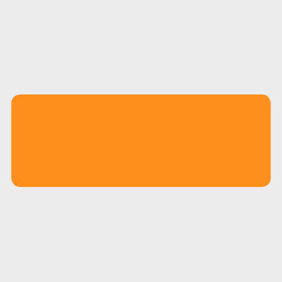 Neon Orange 1 1/4 x 3 1/2 Inch Roll of Rectangle Labels - Bright Adhesive