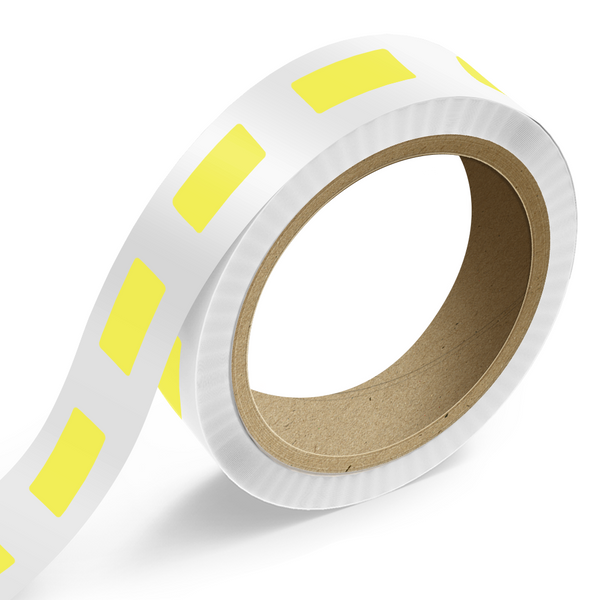Smooth Neon Yellow Rectangle Labels 1 1/4 x 3 Inch - Envelopes